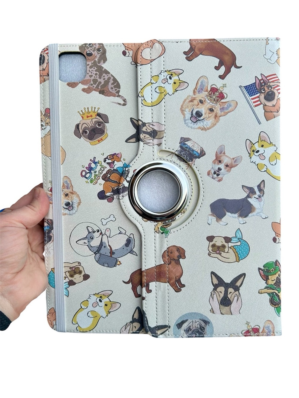 Dog-Themed 360° Rotating iPad Pro 13" Case – Fits M4 (2024) - Picture 2 of 10